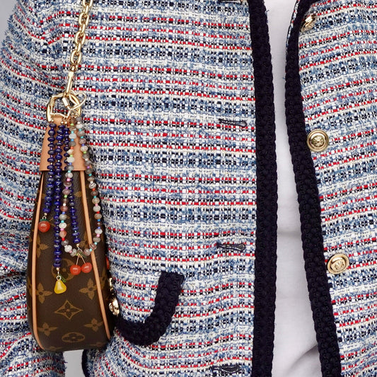 Fruit Agate Lapis Lazuli Bag Charm