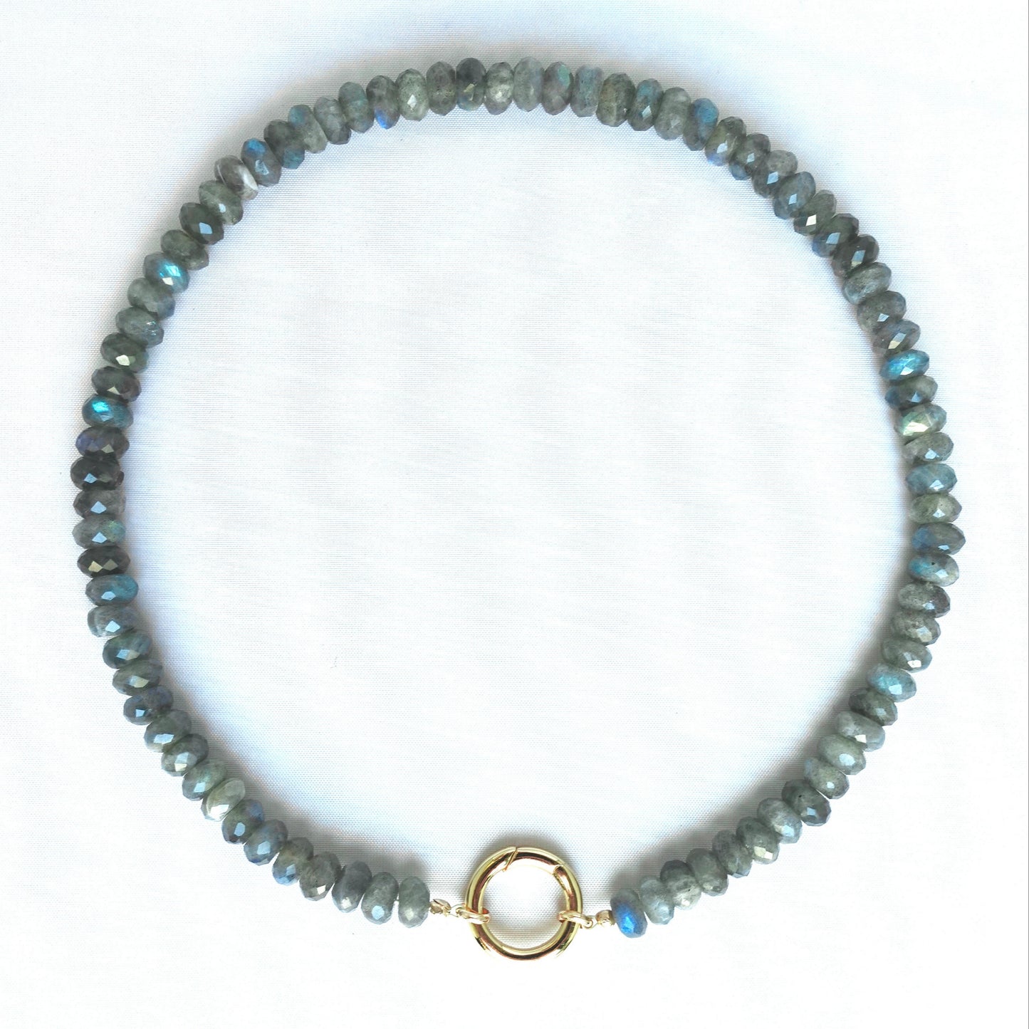Labradorite + 14k Gold Filled Connector | 3-in-1 Necklace + Bag Charm + Phone Cord