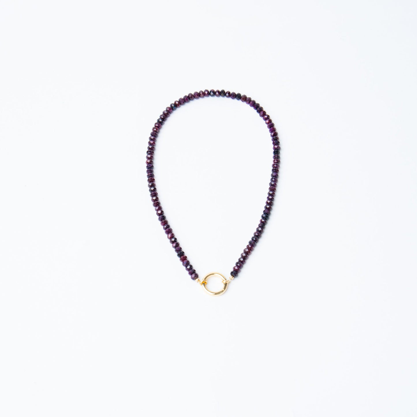 Garnet + 14k Gold Filled Connector | 3-in-1 Necklace + Bag Charm + Phone Cord