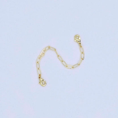 14k Gold Plated Paperclip Necklace Extension Chain | Unlimited Collection