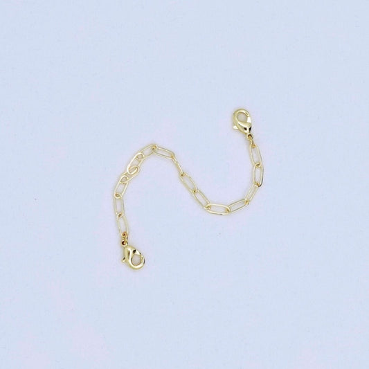 14k Gold Plated Paperclip Necklace Extension Chain | Unlimited Collection