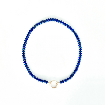 Lapis Lazuli + 14k Gold Filled Connector | 3-in-1 Necklace + Bag Charm + Phone Cord