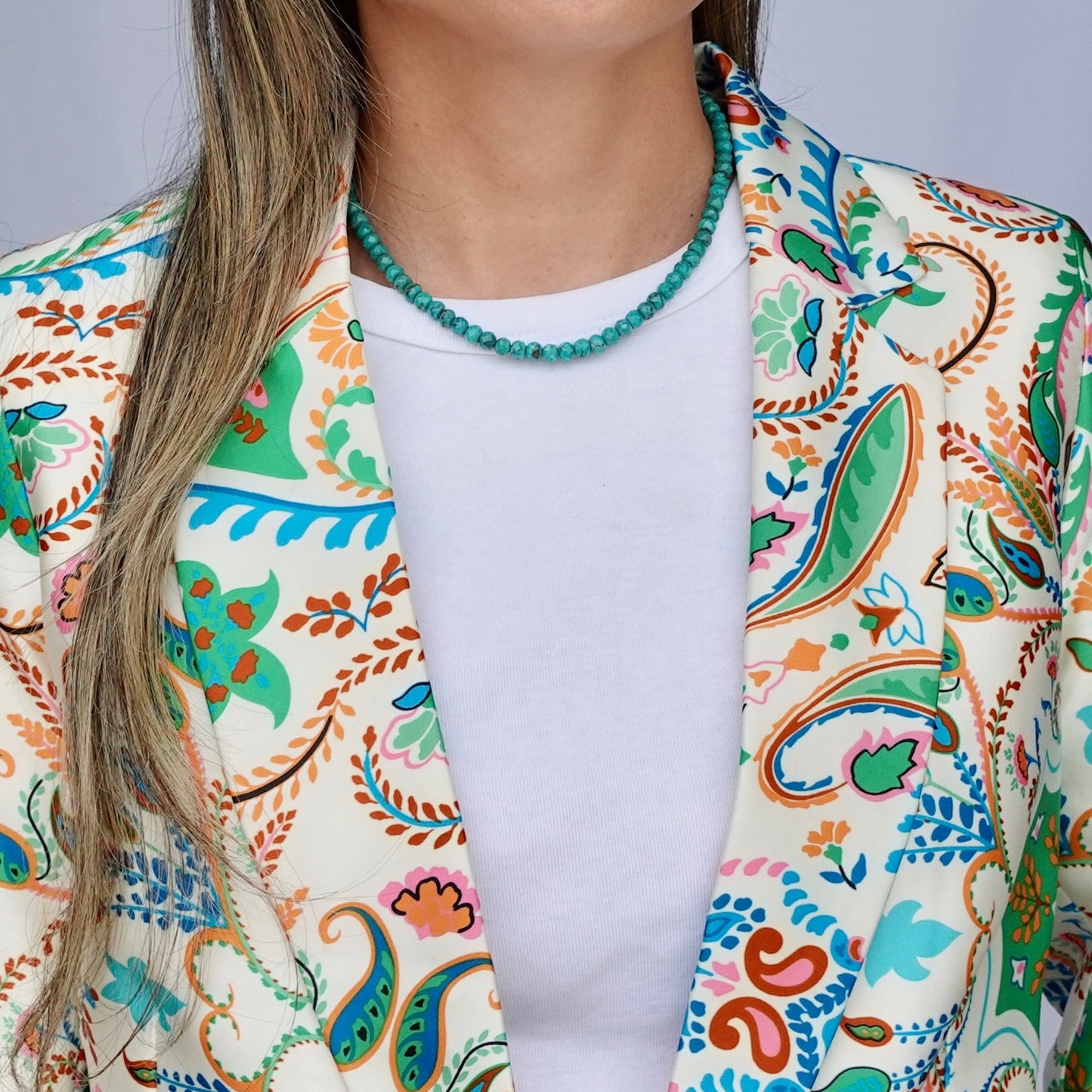Turquoise + 14k Gold Filled Connector | 3-in-1 Necklace + Bag Charm + Phone Cord