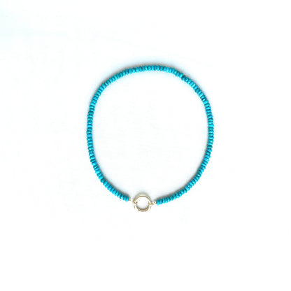 Turquoise + 14k Gold Filled Connector | 3-in-1 Necklace + Bag Charm + Phone Cord
