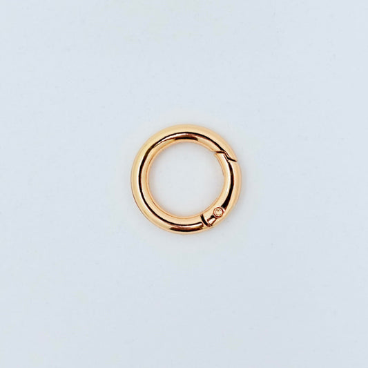 Round Gold Bag Charm Connector