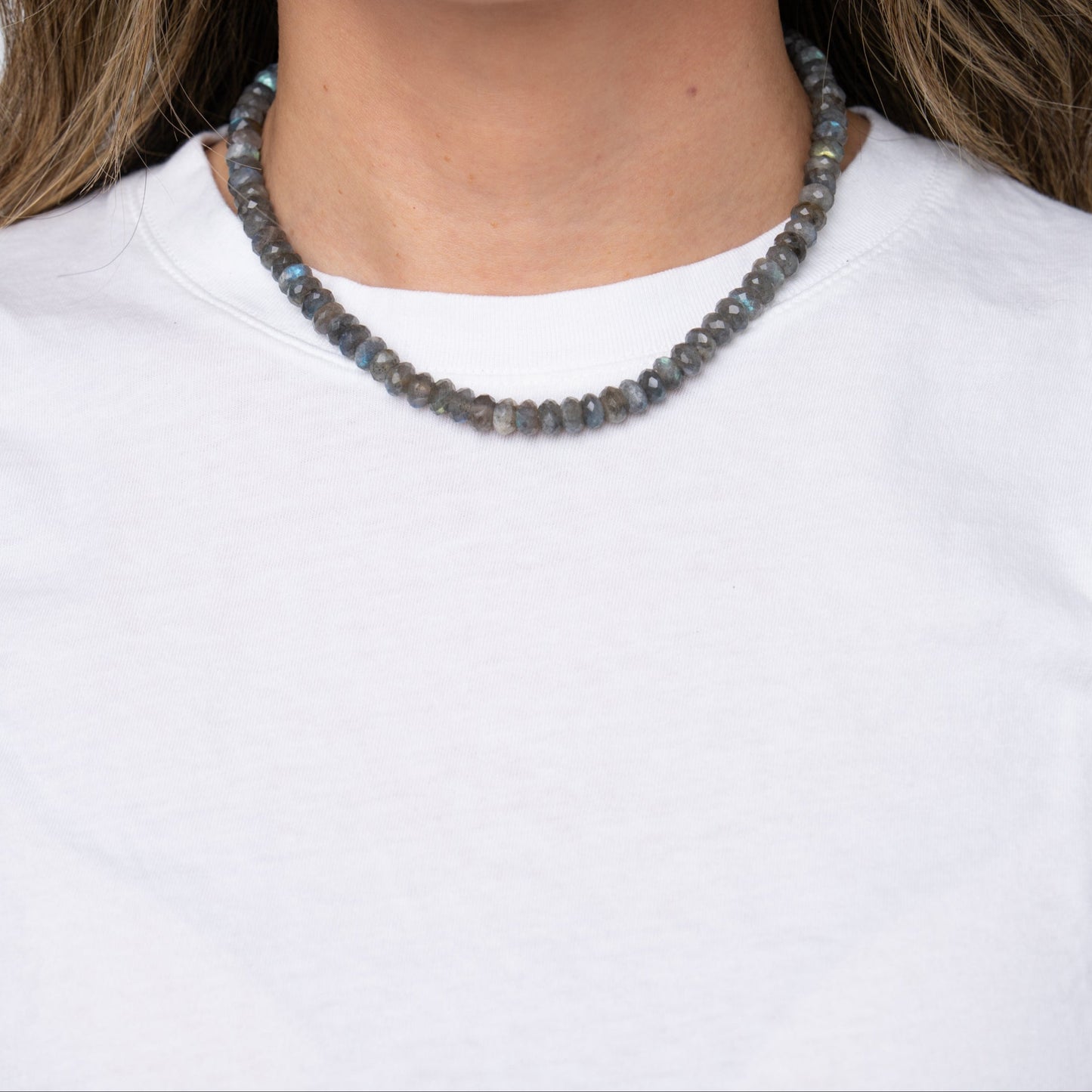 Labradorite + 14k Gold Filled Connector | 3-in-1 Necklace + Bag Charm + Phone Cord