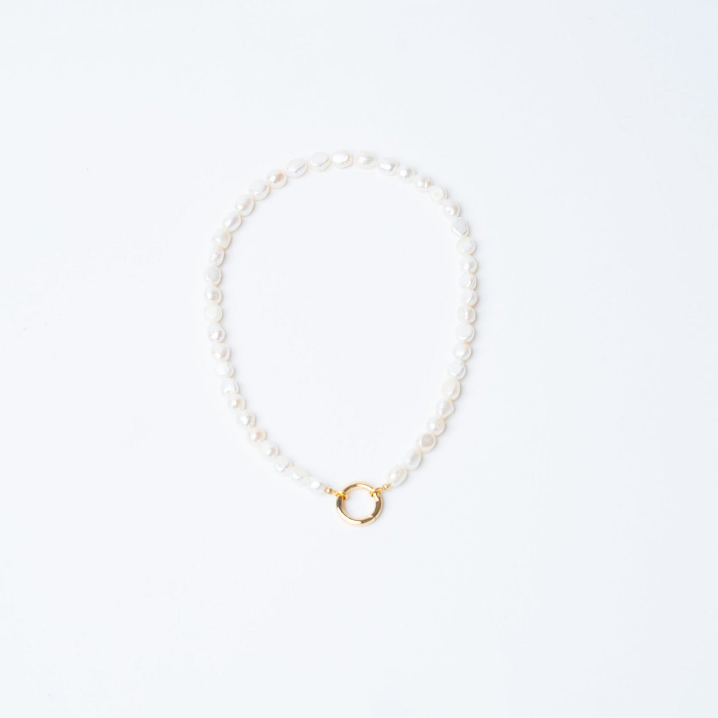White Baroque Pearls + 14k Gold Filled Connector | 3-in-1 Necklace + Bag Charm + Phone Cord