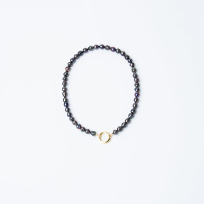 Black Baroque Pearls + 14k Gold Filled Connector | 3-in-1 Necklace + Bag Charm + Phone Cord